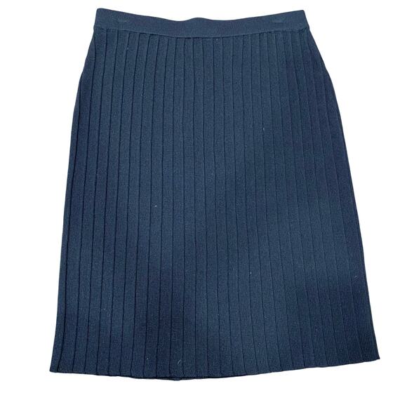St John by Marie Gray Pleated Skirt Size 2 Black Mini Skirt NEW WITH TAGS - Picture 1 of 9